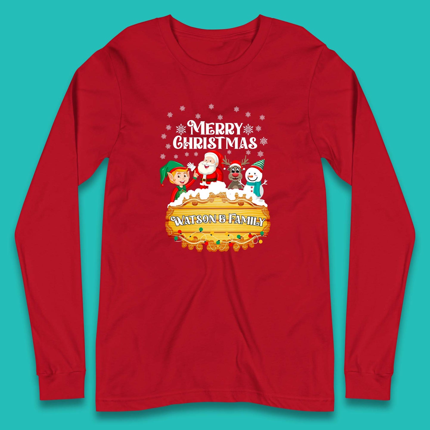 watson family christmas long sleeve t shirt