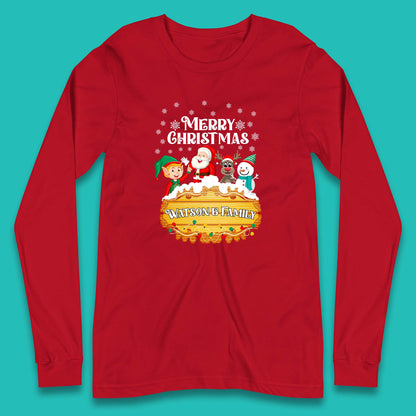 watson family christmas long sleeve t shirt