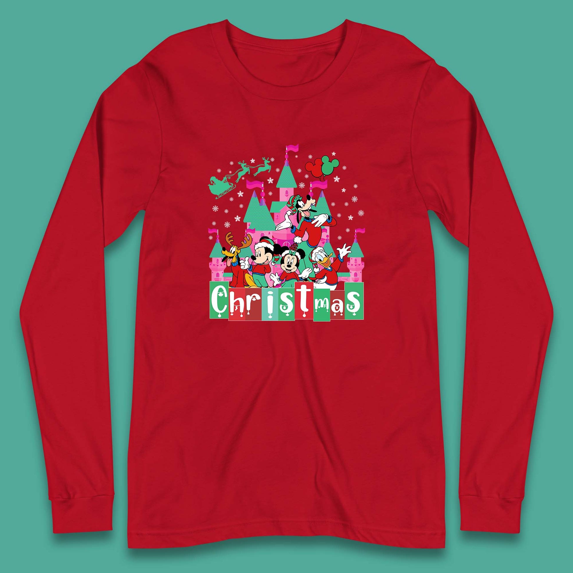 christmas disneyland long sleeve t shirt