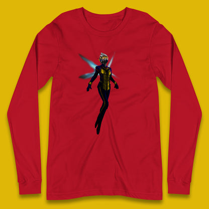 Marvel The Wasp Ant-Man Hank Pym Ghost Hope Pym Superhero Fictional Avengers Movie Character  Long Sleeve T Shirt