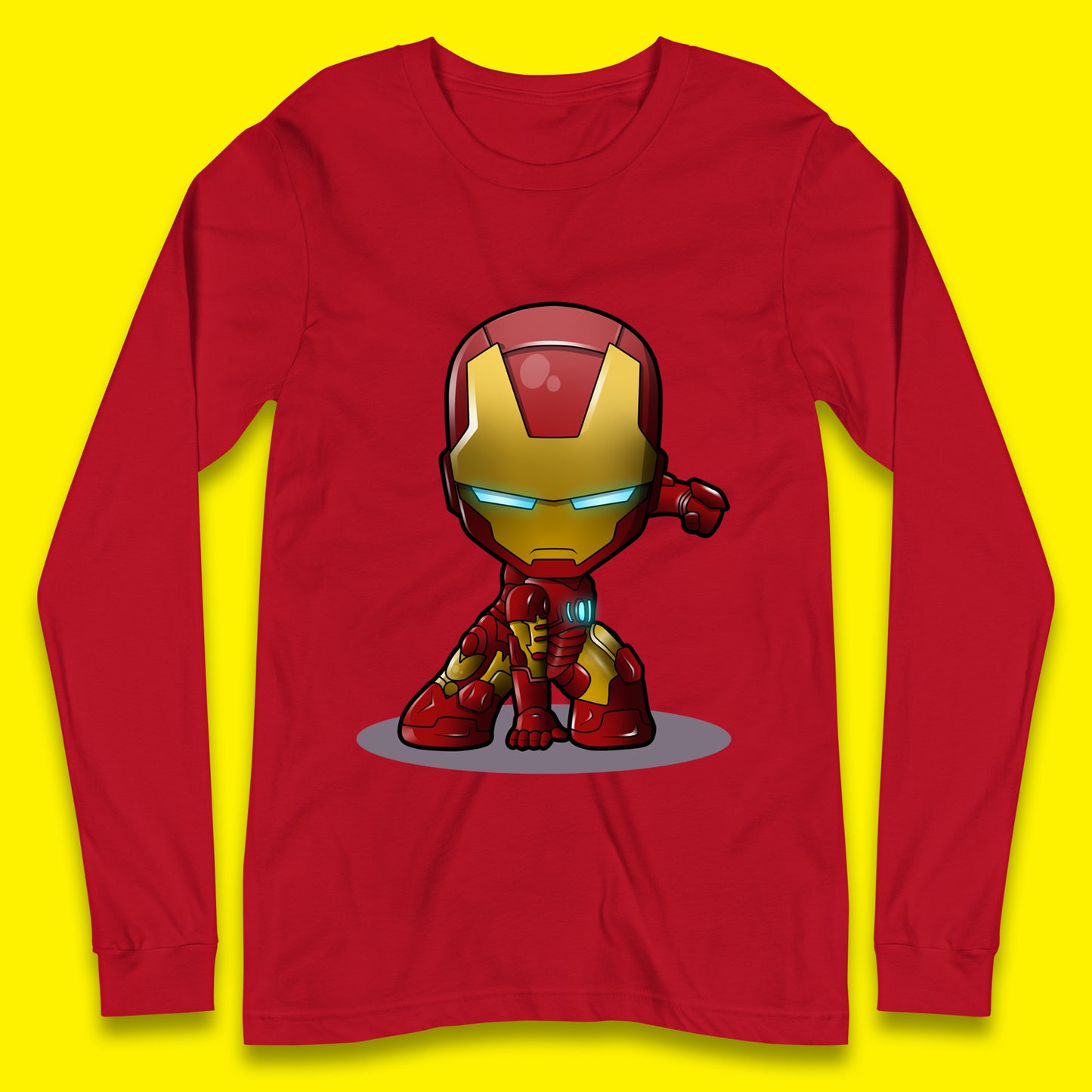 Marvel Avenger Iron Man Movie Character Ironman Costume Superhero Marvel Comics Long Sleeve T Shirt