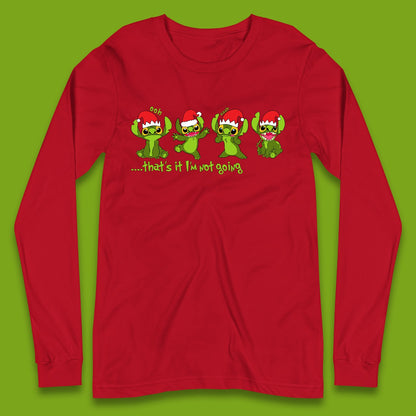 Grinch Stitch Christmas Long Sleeve T-Shirt