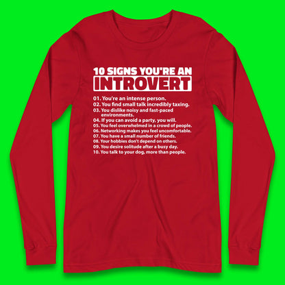 Introvert Long Sleeve T-Shirt