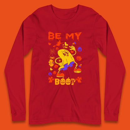 Bee My Boo Happy Halloween Boo Ghost Matching Costume Horror Scary Long Sleeve T Shirt