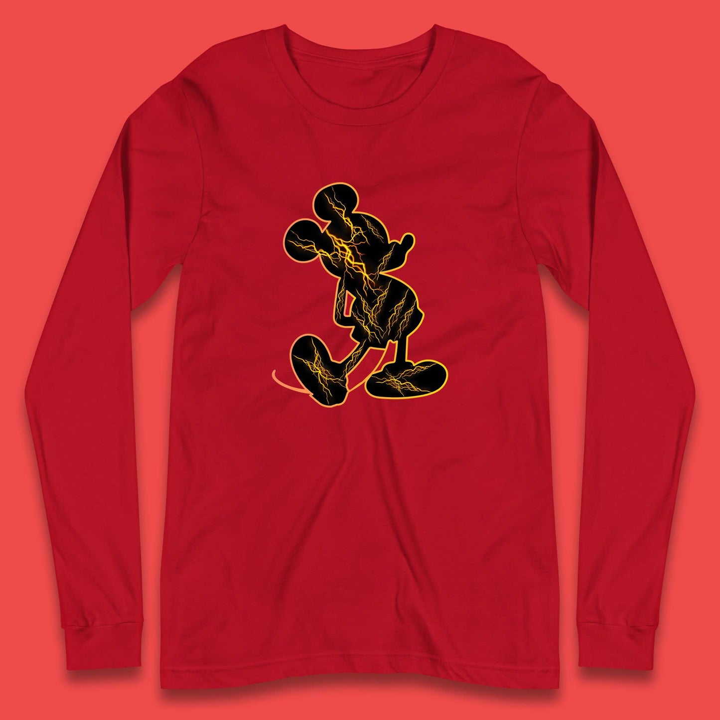 Disney Classic Mickey Mouse Pose Disney Retro Cartoon Character Disneyland Holiday Vacation Long Sleeve T Shirt