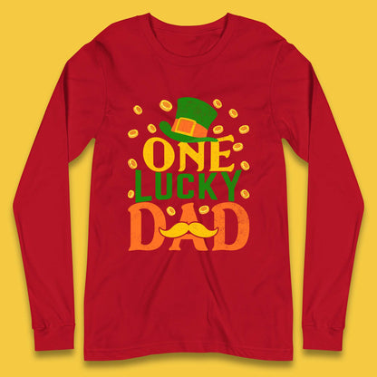 One Lucky Dad Patrick's Day Long Sleeve T-Shirt