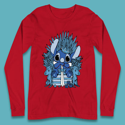 Disney Stitch Game Of Thrones Movie Parody The Throne Lilo And Stitch Long Sleeve T Shirt