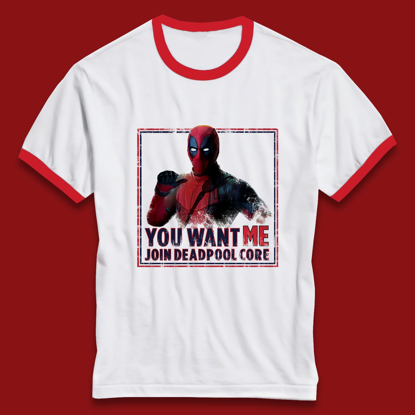 You Want Me Join Deadpool Core Marvel Comics Deadpool Superhero Comic Book Fictional Character Ringer T Shirt