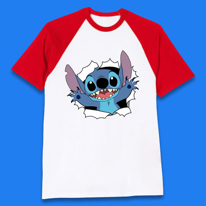 Disney Lilo And Stitch Hello Cartoon Character Ohana Stitch Lover Disneyland Vacation Trip Disney World Baseball T Shirt