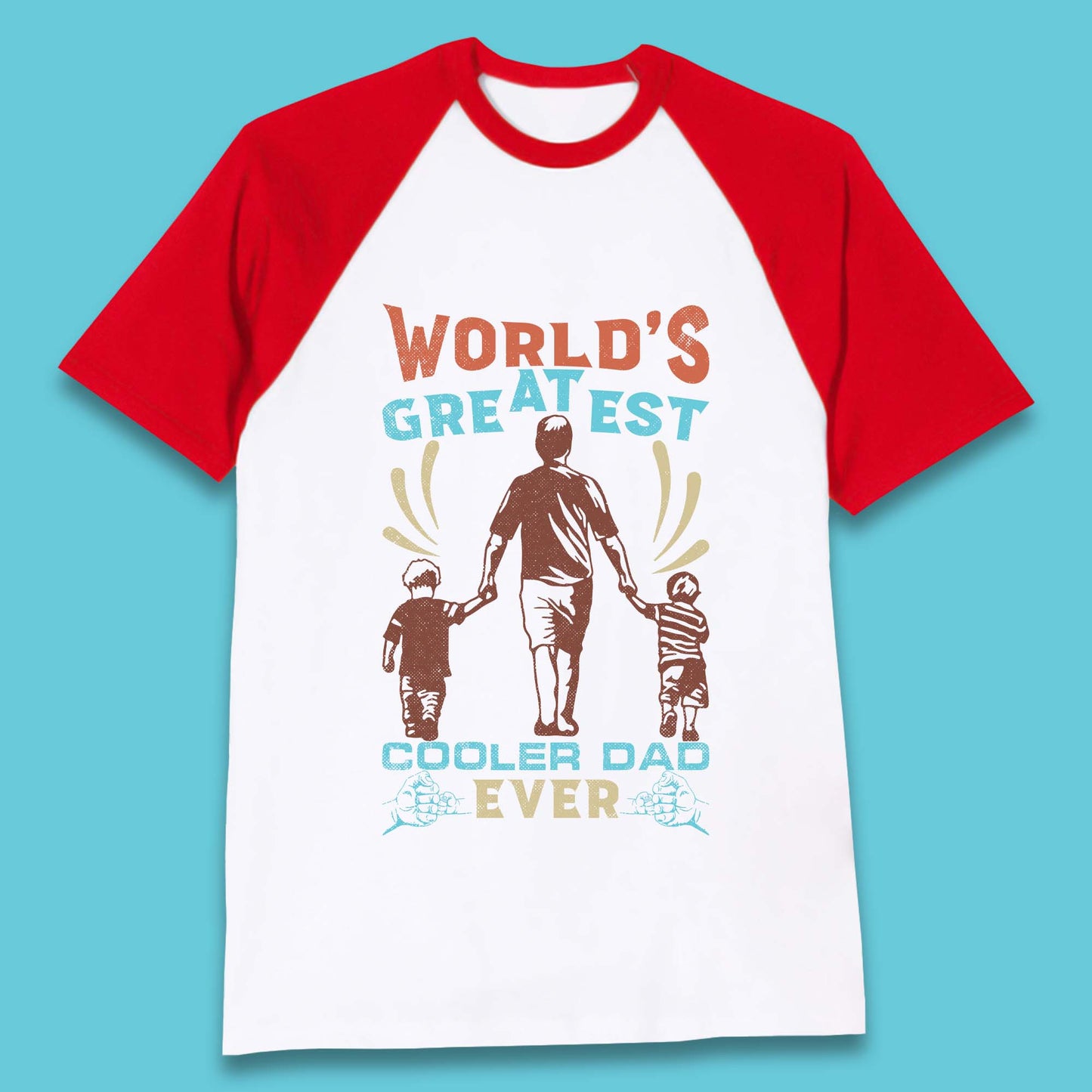 World Greatest Cooler Dad Ever Baseball T-Shirt