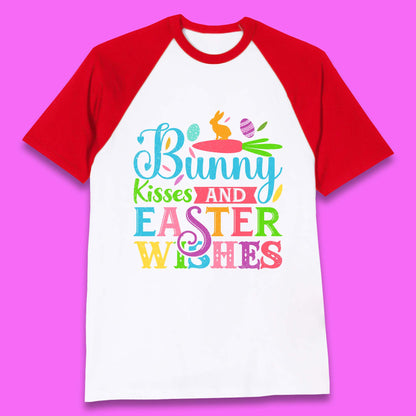 Bunny Kisses And Easter Wishes Baseball T-Shirt