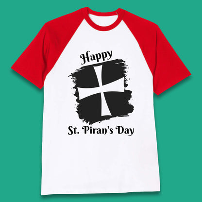 Saint Piran's Day Baseball T-Shirt