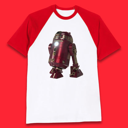 The Iron Man Spoof R2-D2 The Clone Wars Galaxy's Edge Trip R2D2 Ready To Rock Star Wars 46th Anniversary Baseball T Shirt