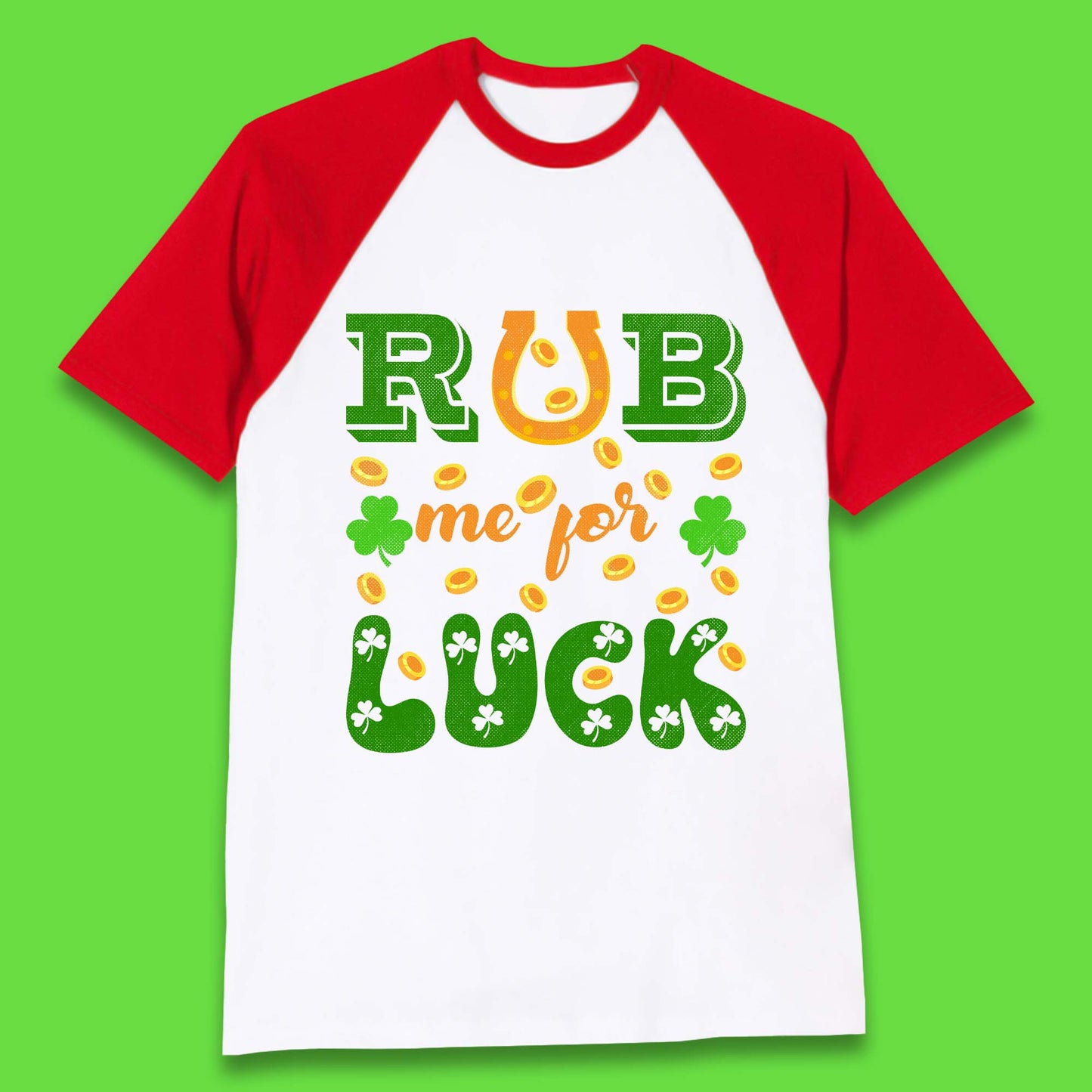 Rub Me For Luck Baseball T-Shirt