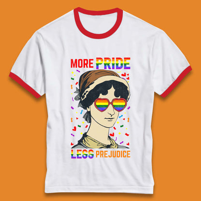 More Pride Less Prejudice Ringer T-Shirt