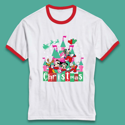 christmas disneyland ringer t shirt