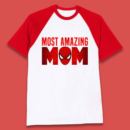 Most Amazing Spider Mom Baseball T-Shirt