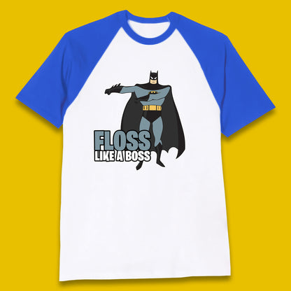 Batman Floss Like A Boss DC Comics Action Adventure Superheros Movie Character Baseball T Shirt