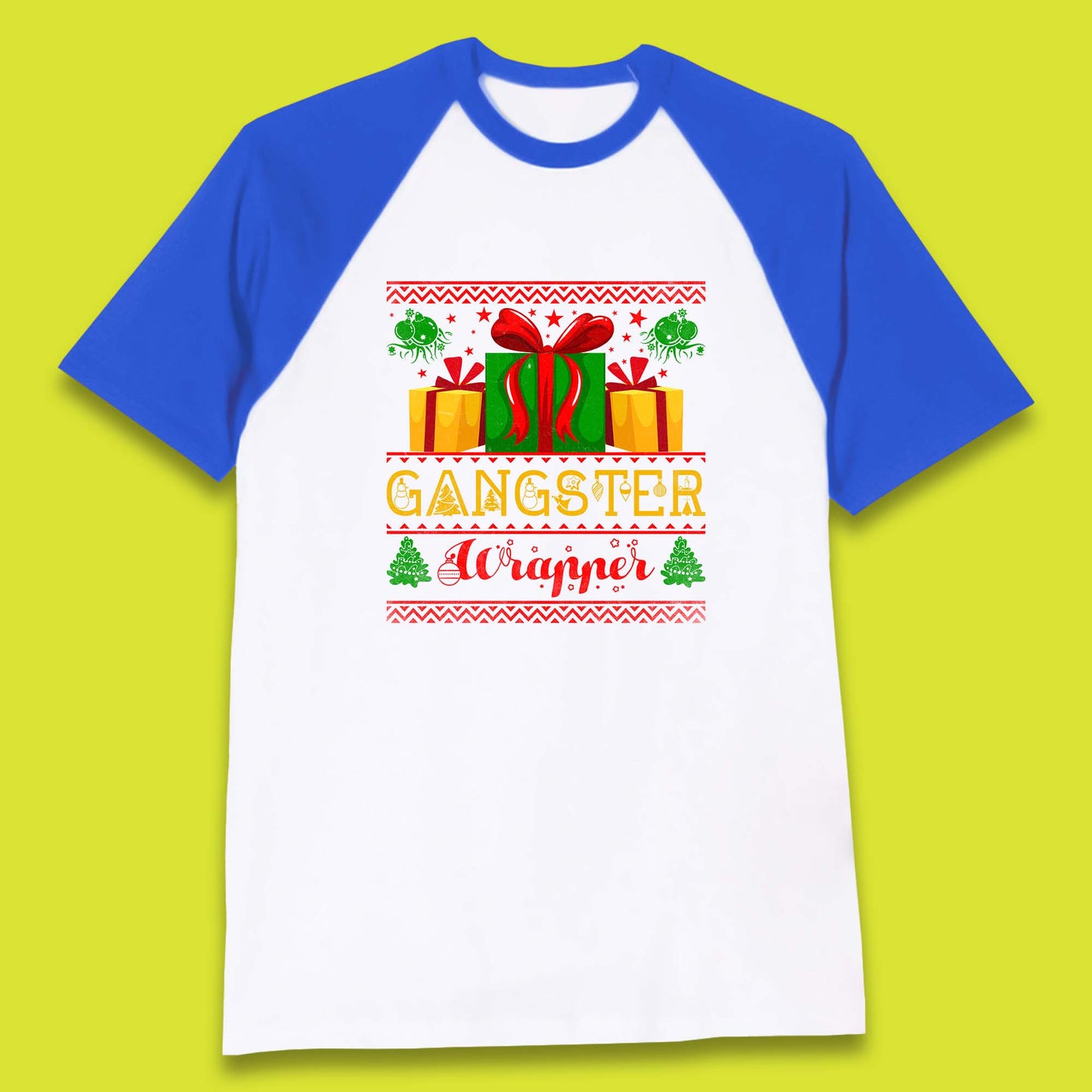 gangster wrapper baseball t shirt