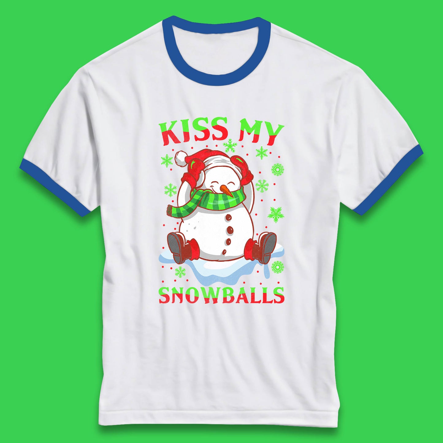 snowman ringer t shirt