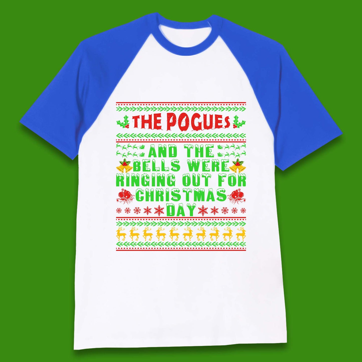 The Pogues Christmas Day Baseball T-Shirt