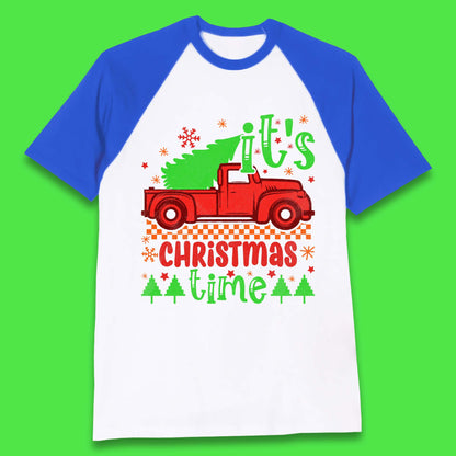 Christmas Truck Baseball T-Shirt