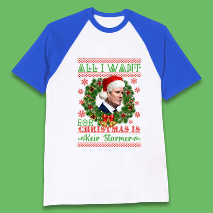 keir starmer christmas baseball t shirt