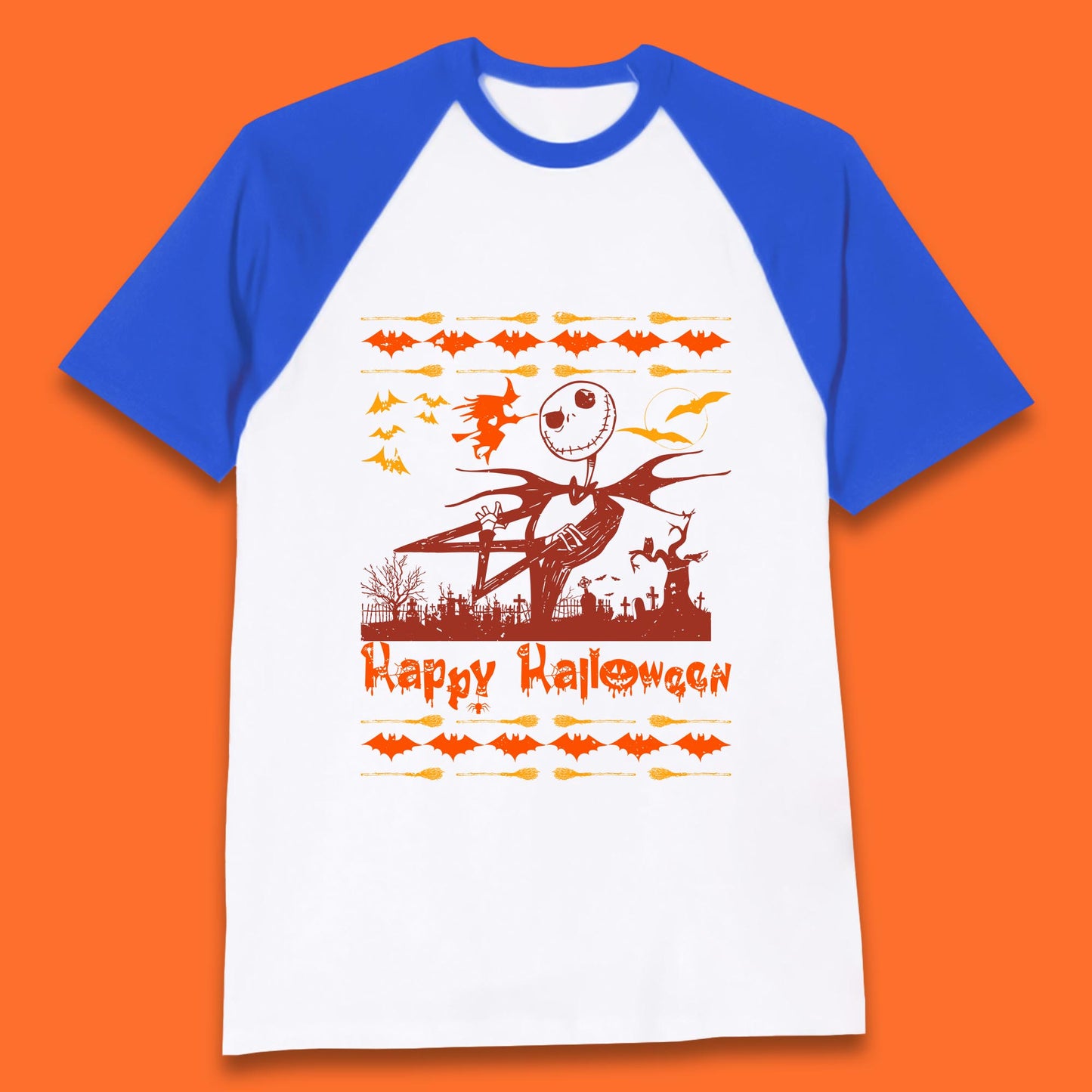 happy halloween baseball t shirt