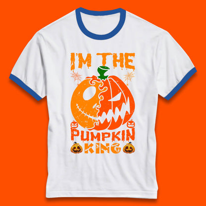 I'm The Pumpkin King Halloween Jack Skellington Pumpkin Nightmare Before Christmas Ringer T Shirt