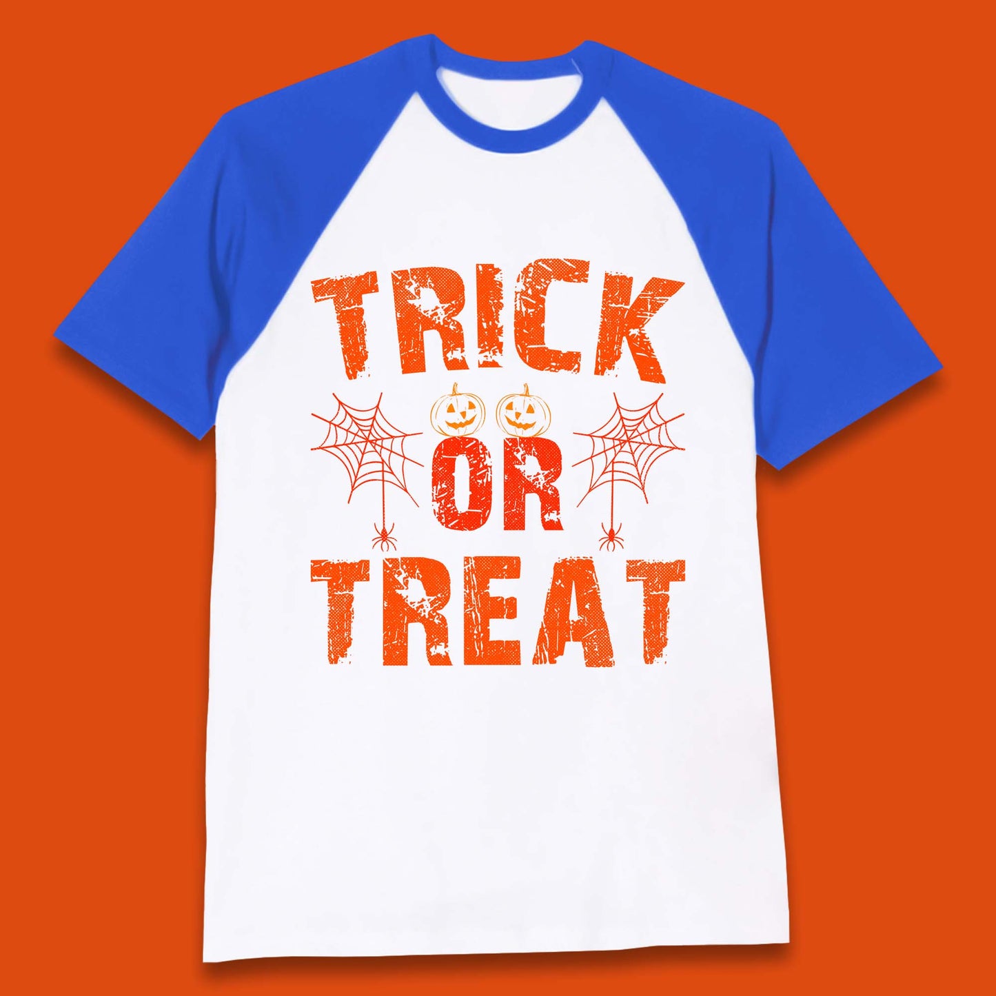 Trick Or Treat Happy Halloween Horror Scary Spooky Season Vibes Baseball T Shirt