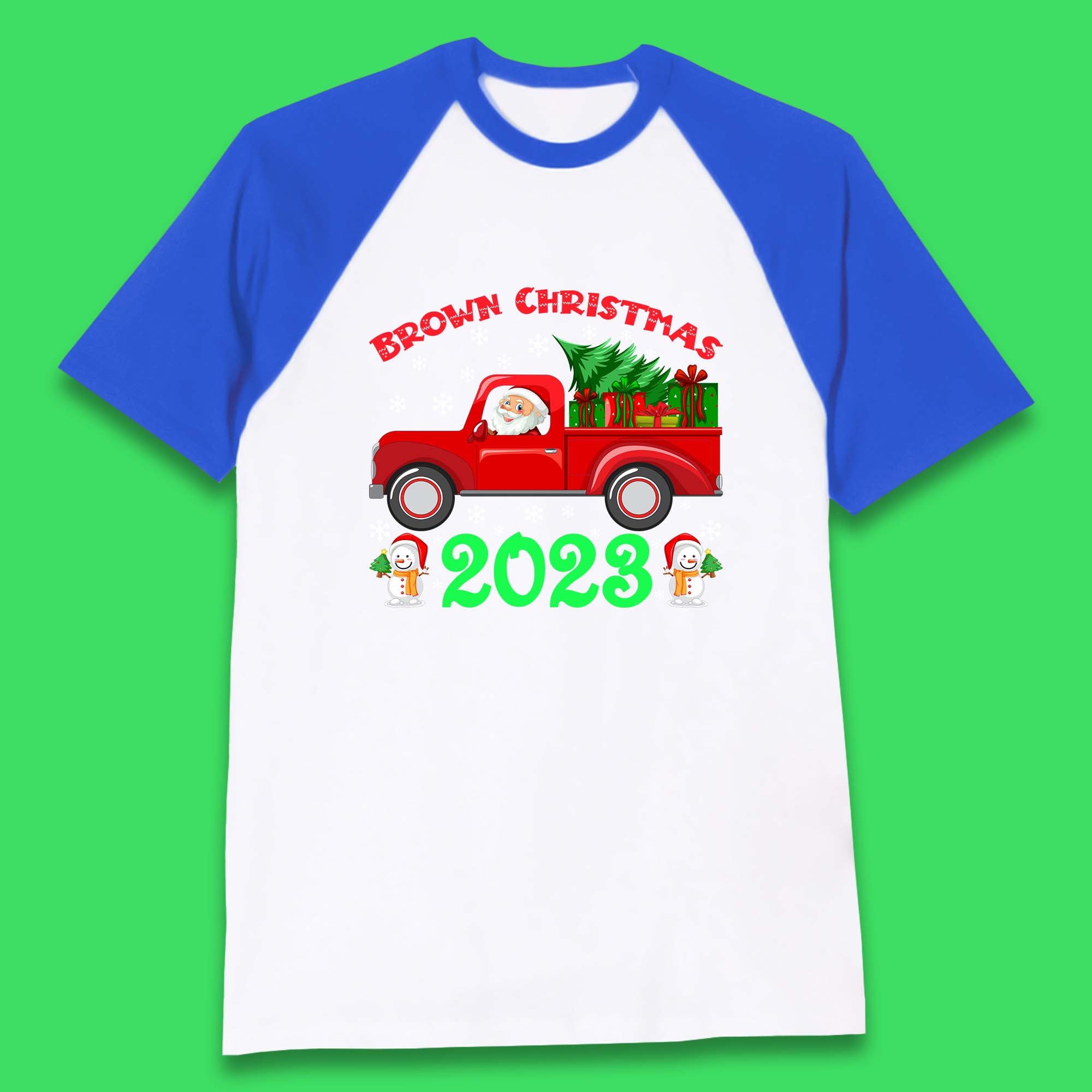 christmas shirt with truck and tree