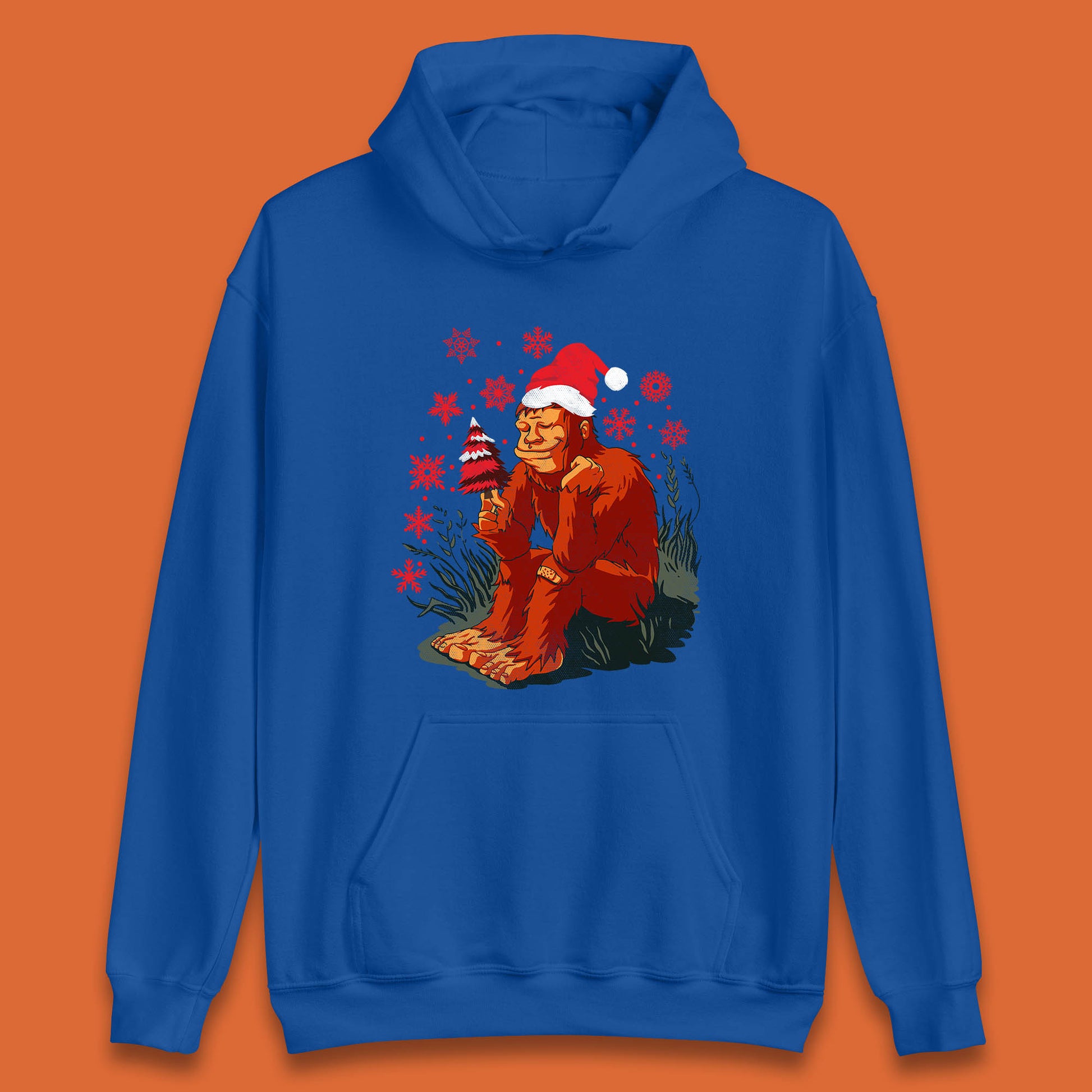 bigfoot christmas tree hoodie