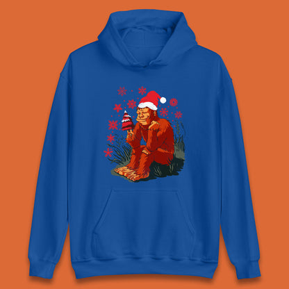 bigfoot christmas tree hoodie