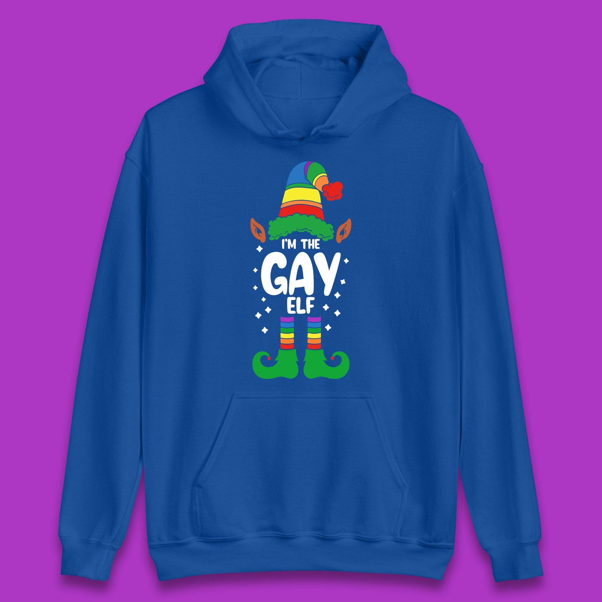 gay elf christmas hoodie