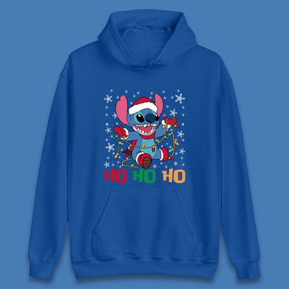 Happy Santa Stitch Christmas Unisex Hoodie