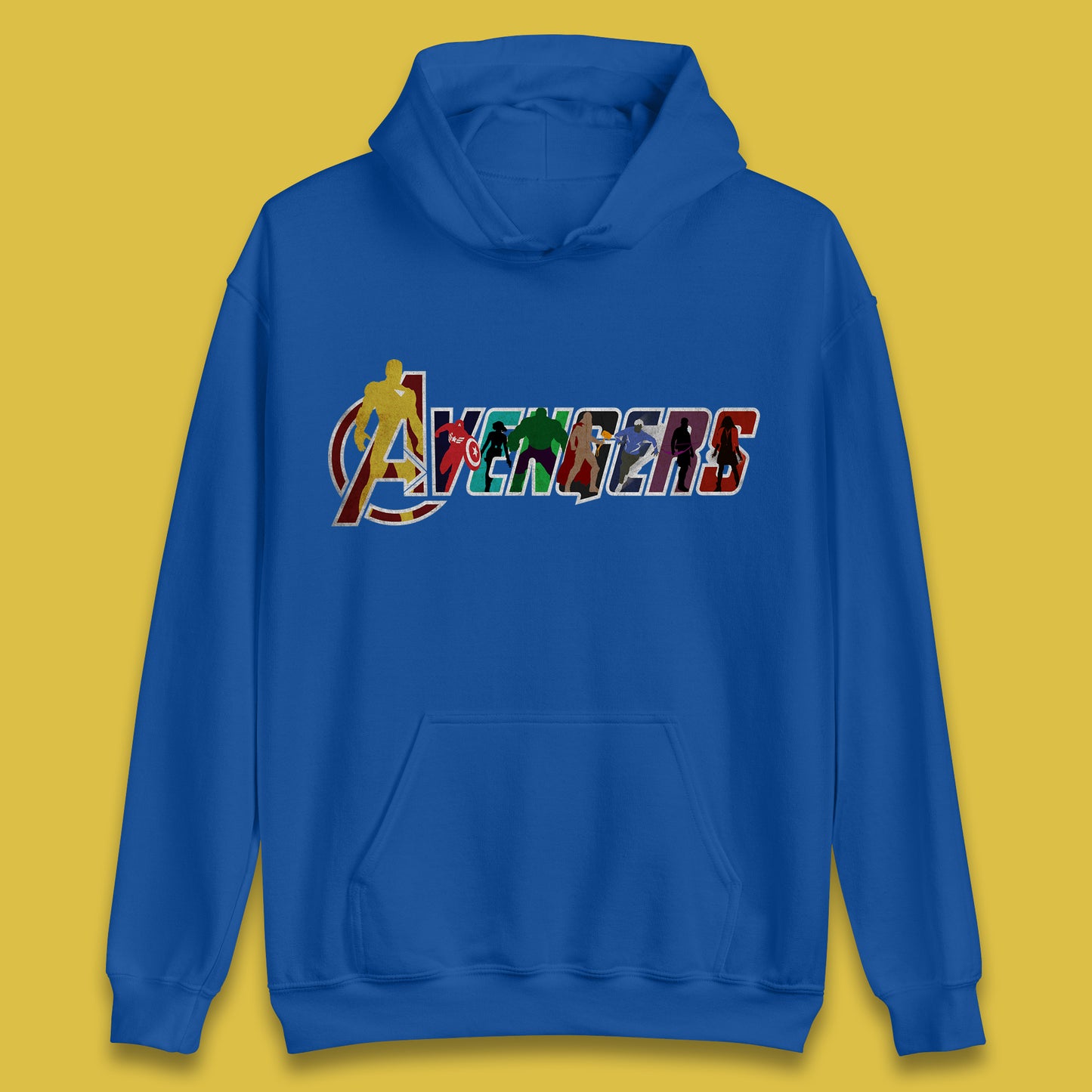 Marvel Avengers Super Heroes Movie Characters Spider Man, Hulk, Iron Man, Thor, Captain America Avengers Group Unisex Hoodie