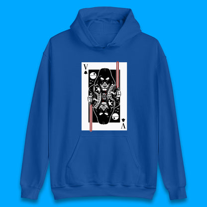 Star Wars Fictional Character Darth Vader Playing Card Vader King Card Sci-fi Action Adventure Movie 46th Anniversary Unisex Hoodie