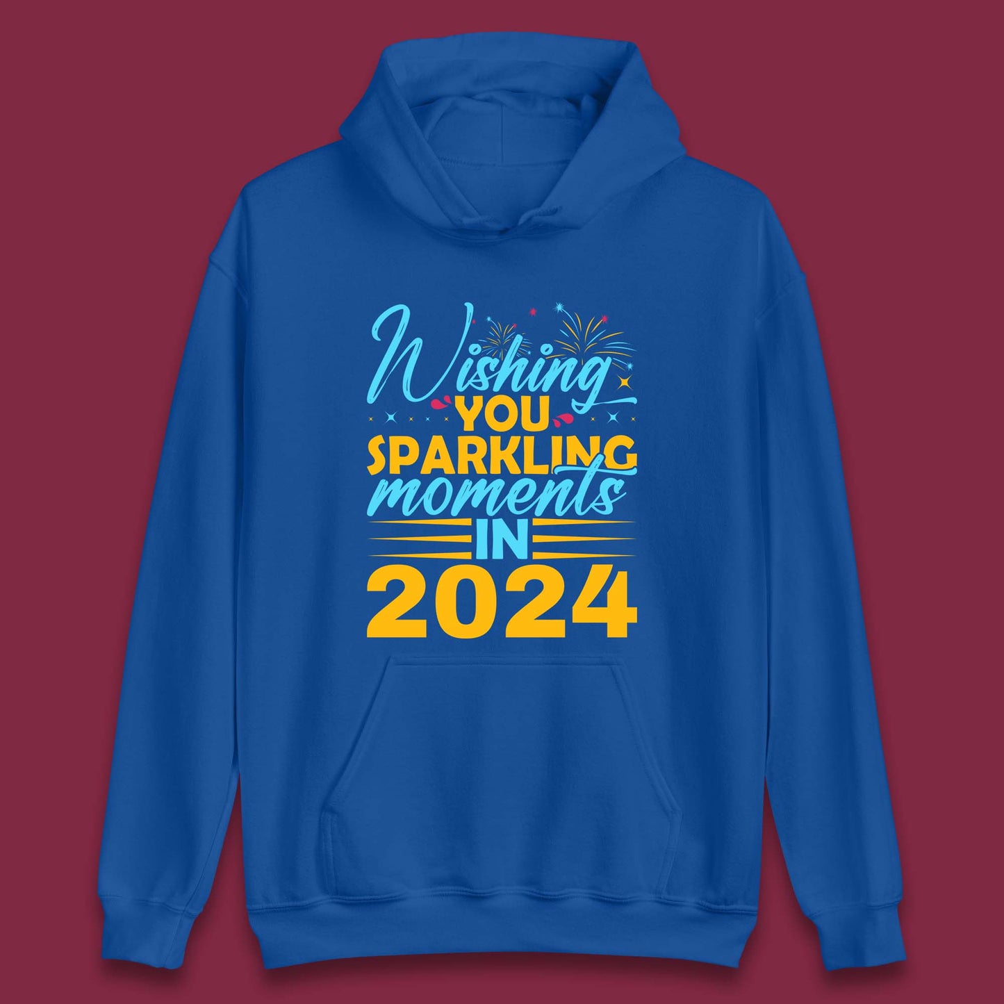 Wishing You Sparkling Moments in 2024 Unisex Hoodie