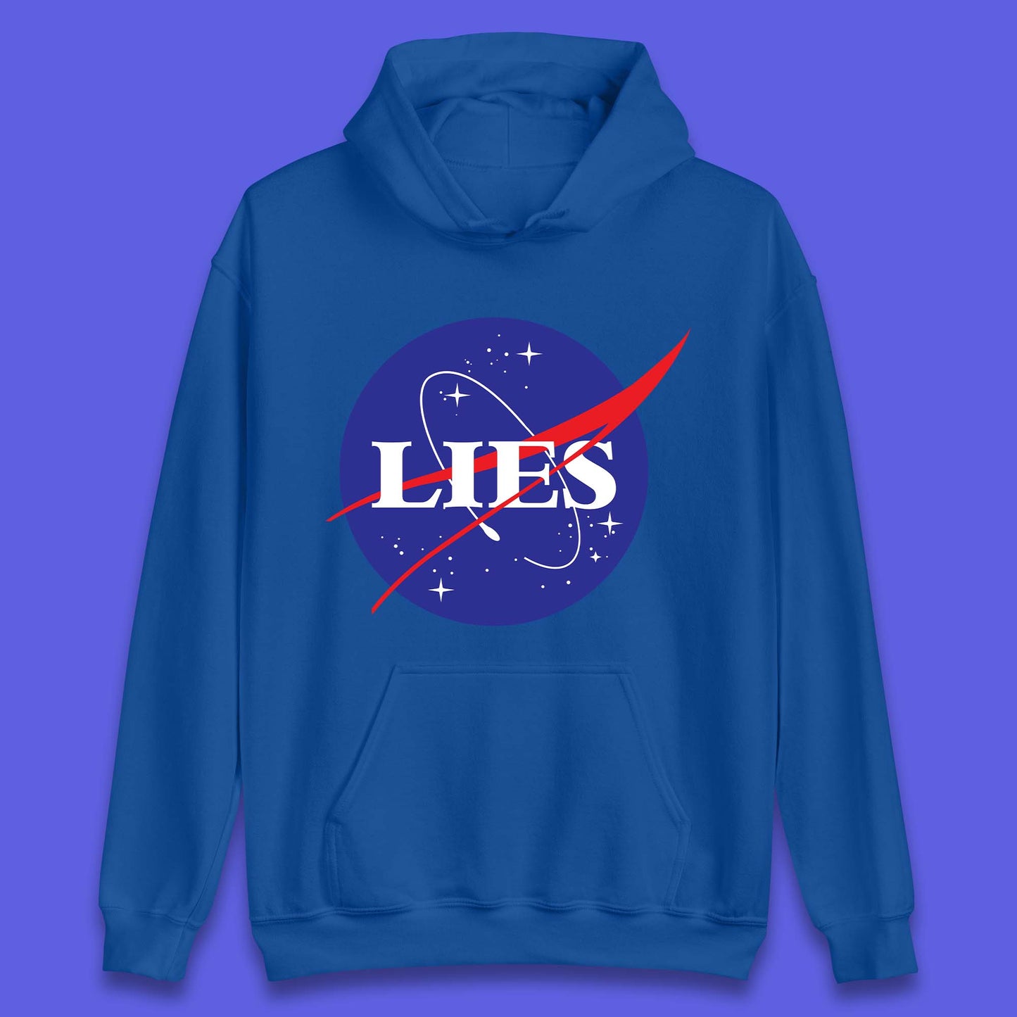 NASA Lies Logo Parody Unisex Hoodie