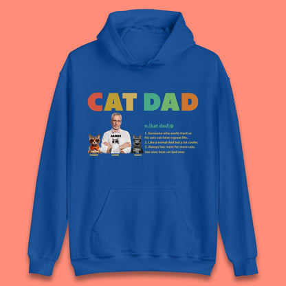 Personalised Cat Dad Unisex Hoodie