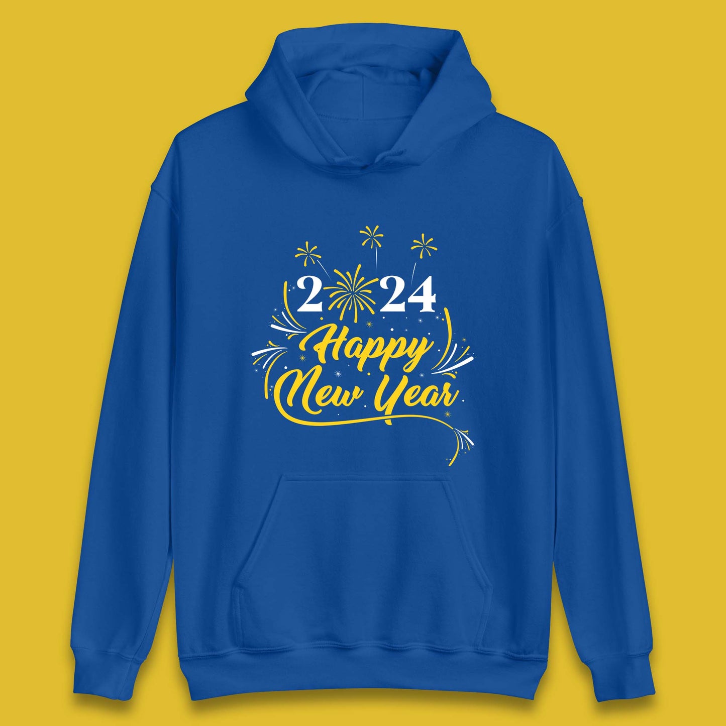 2024 Happy New Year Fireworks Unisex Hoodie