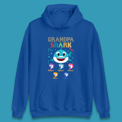 Personalised Grandpa Shark Unisex Hoodie