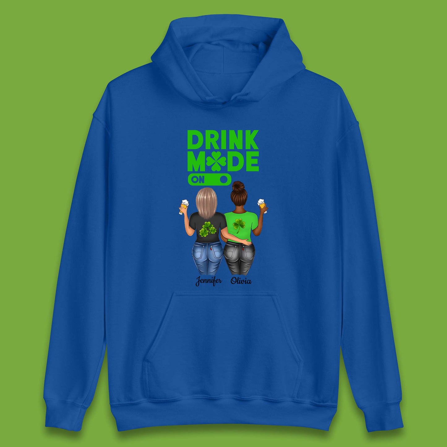 Personalised Drink Mode On Unisex Hoodie