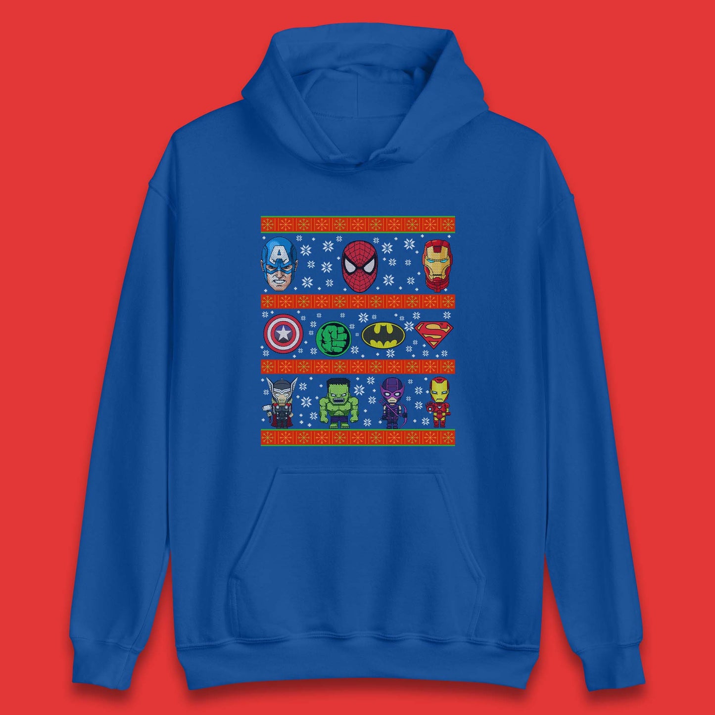 Avengers Superhero Christmas Unisex Hoodie