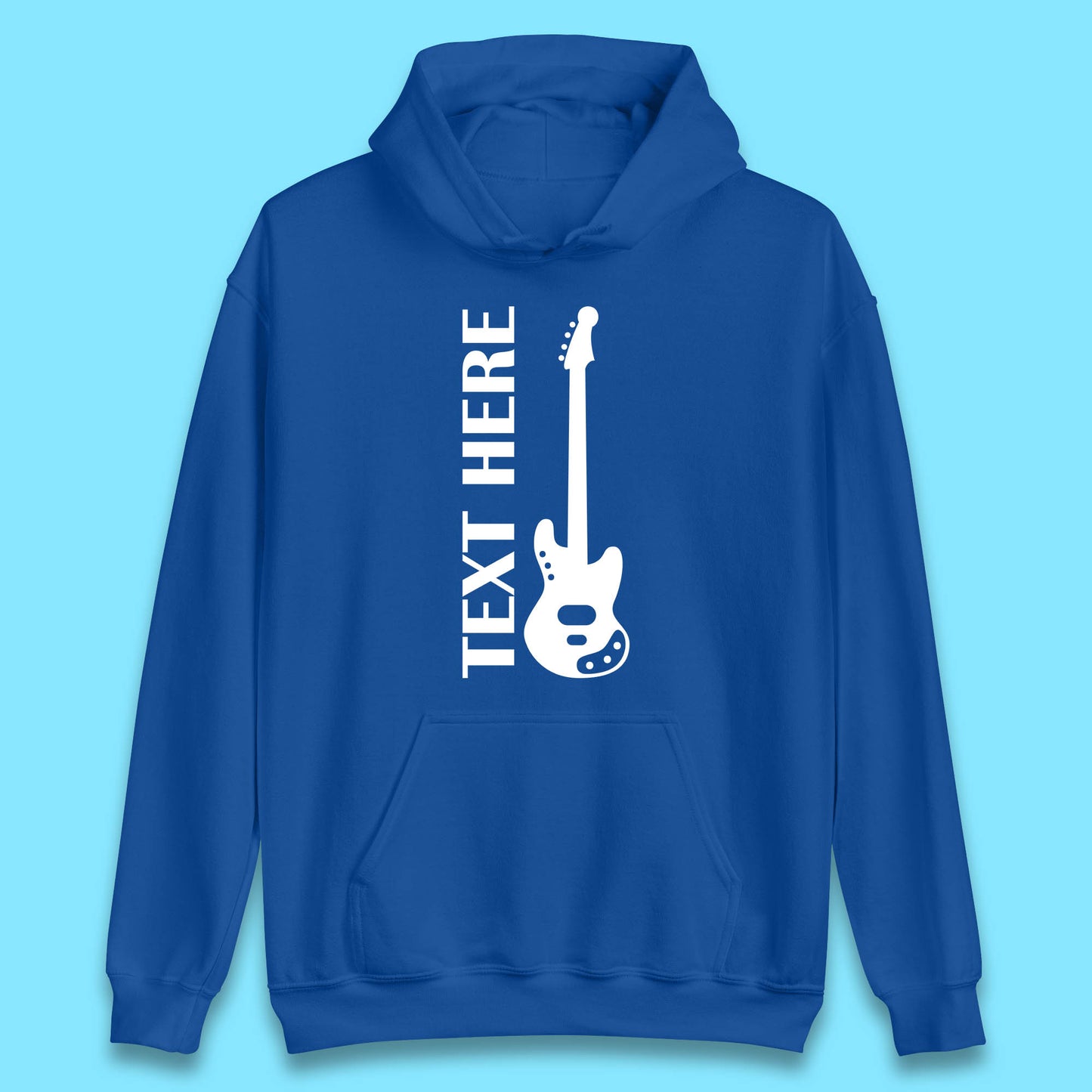 Personalised Guitarist Your Text Here Guitar Player Musician Music Lover Unisex Hoodie