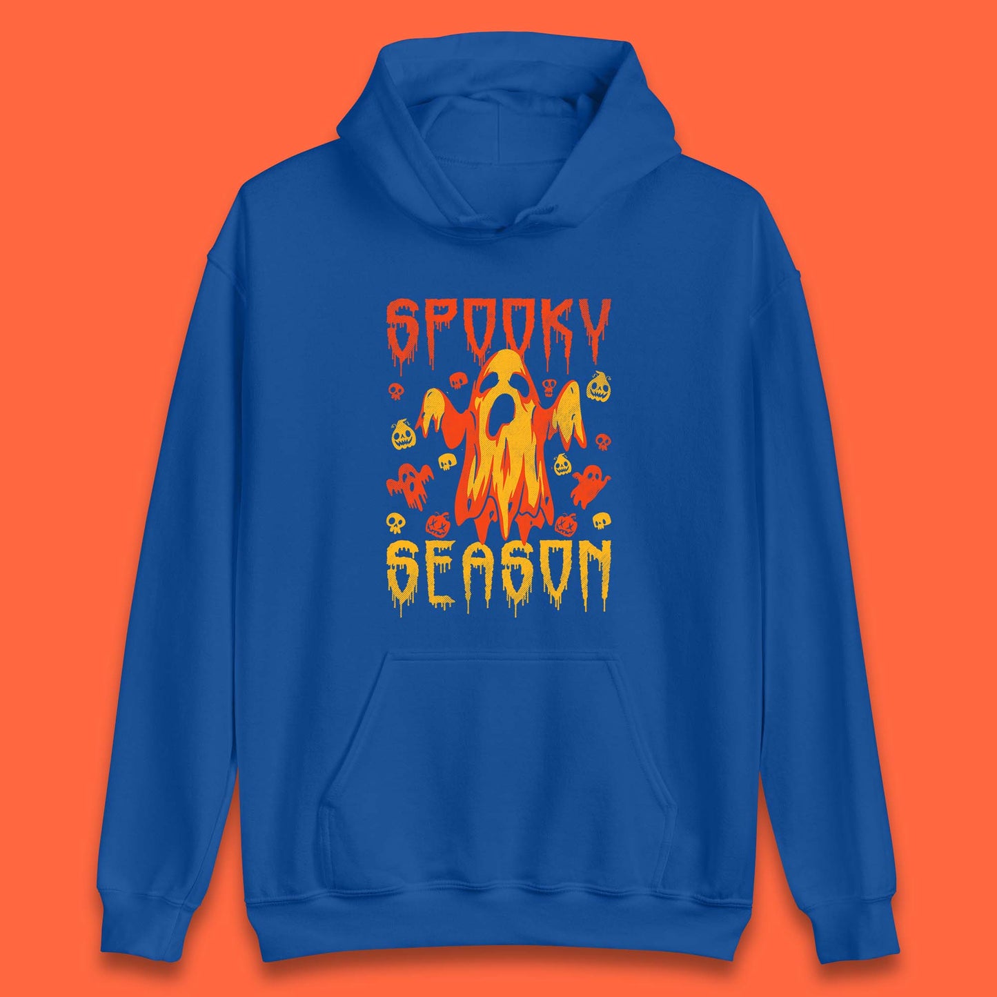 Spooky Season Halloween Ugly Scary Boo Ghost Halloween Vibes Unisex Hoodie