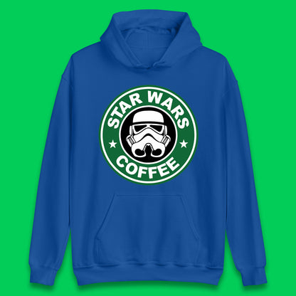 Star Wars Coffee Stormtrooper Sci-fi Action Adventure Movie Character Starbucks Coffee Spoof Star Wars 46th Anniversary Unisex Hoodie