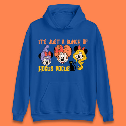 It's Just A Bunch Of Hocus Pocus Halloween Witches Minnie Mouse & Friends Disney Trip Unisex Hoodie