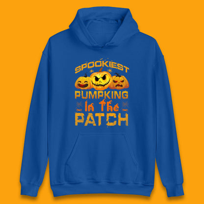 Spookiest Pumpkin In The Patch Spooky Season Happy Halloween Unisex Hoodie