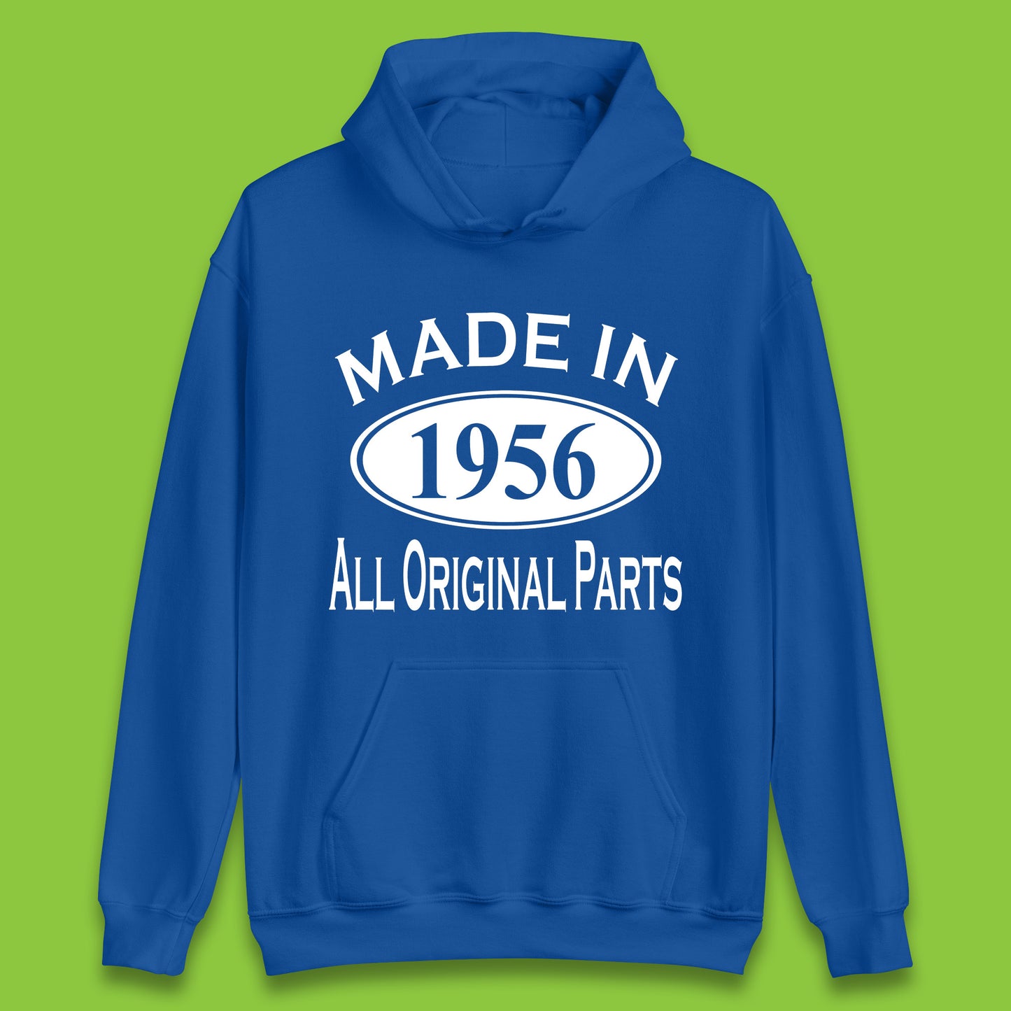 Made In 1956 All Original Parts Vintage Retro 67th Birthday Funny 67 Years Old Birthday Gift Unisex Hoodie